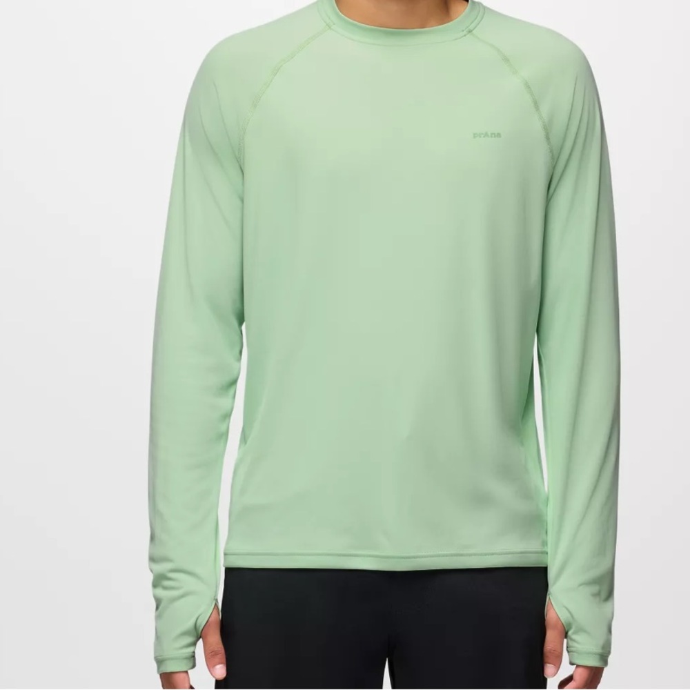 PRANA SOL SHADE LS CREW SALTWATER-XXL